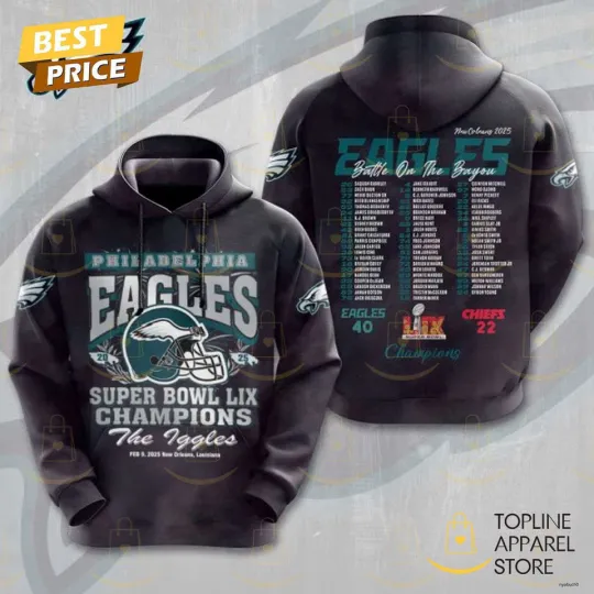 Philadelphia Eagles Super Bowl LIX Champions The Eagles Hoodie Pullover Gift