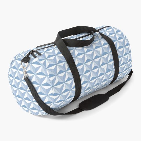 Geodesic Sphere, Blue Grey Duffle Bag