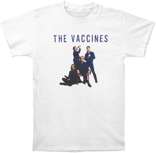 Vaccines Men's Album Art Slim Fit T-Shirt White