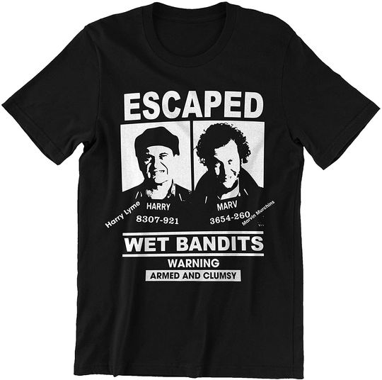 Home Alone Chapp Wet Bandits Masque Facial Harry x Marv Unisex Tshirt