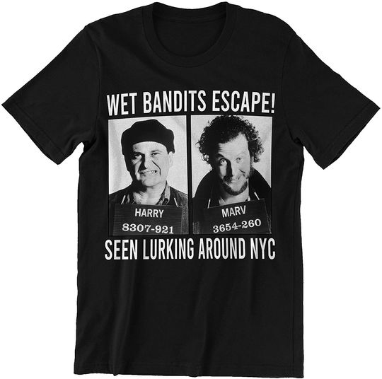 Home Alone Wet Bandits Masque Facial Harry x Marv Unisex Tshirt