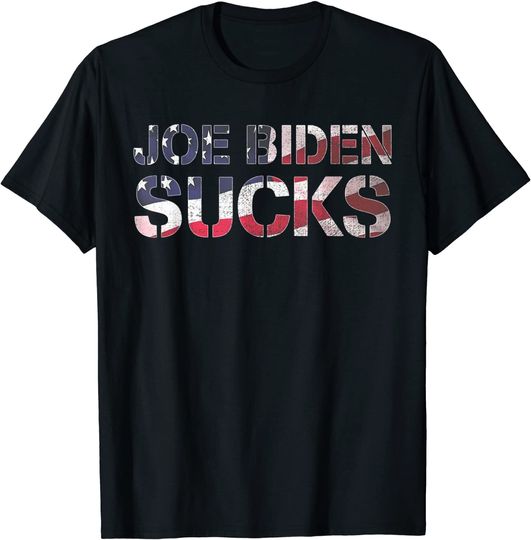 Mens Joe Biden Sucks Funny Anti-Biden Election Political T-Shirt