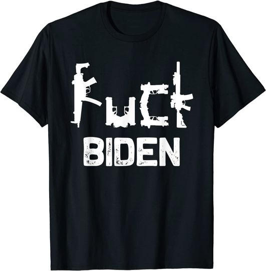 FUCK gun control - guns spelling fuck - patriotic pro gun T-Shirt