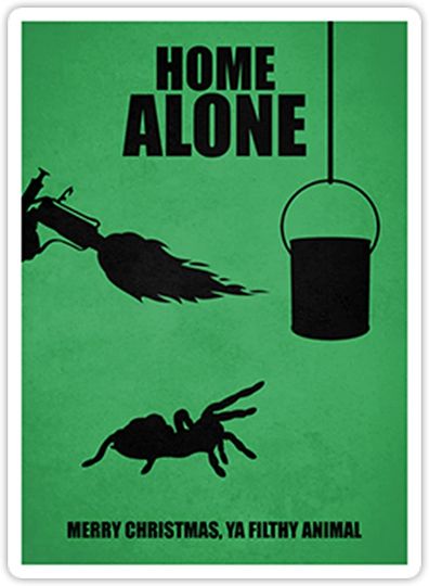 Home Alone Minimal Movie Poster MMPG Graphix Sticker 3"