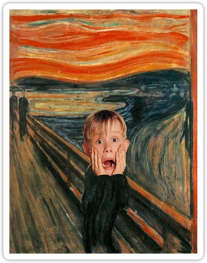 Home Alone The Scream Sticker 2"
