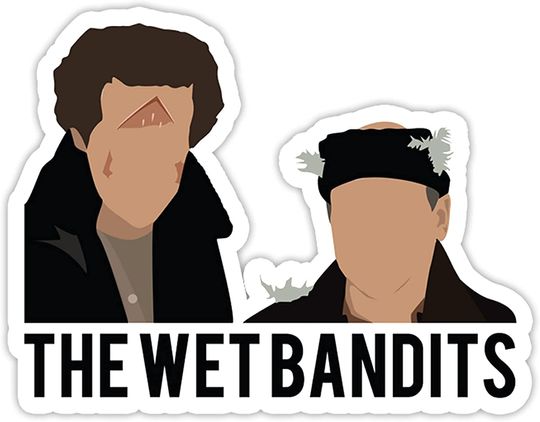 Home Alone Harry and Marv Faceless Sticker 3"