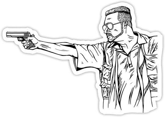 The Big Lebowski Mark It Zro Sticker 3"