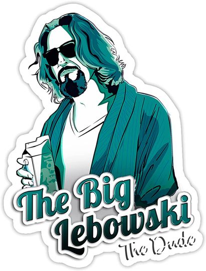The Big Lebowski Copy of The Dude Sticker 3"
