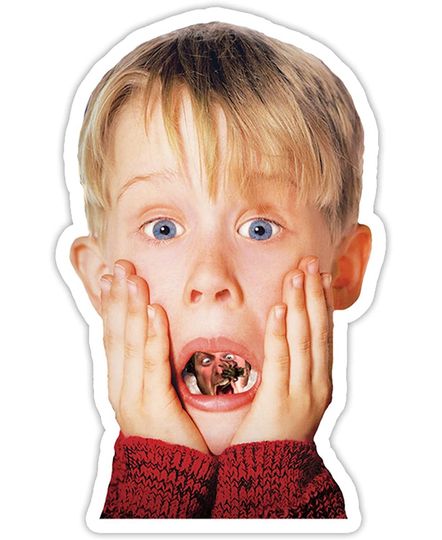 Home Alone Kevin McCallister Double Scream Sticker 3"