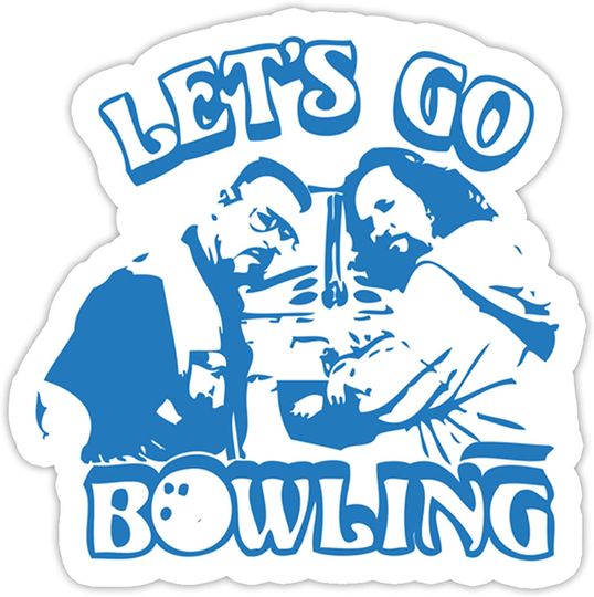 The Big Lebowski Allons au Bowling  Sticker 2"