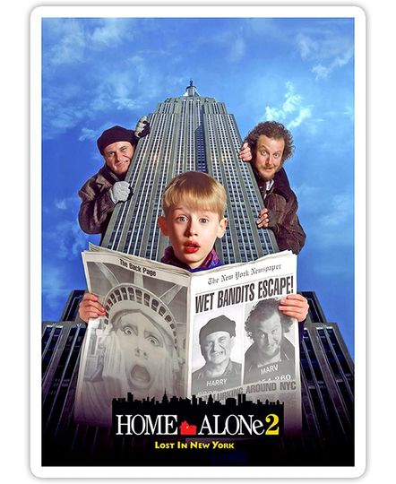 Home Alone 2 Lost New York Sticker 2"