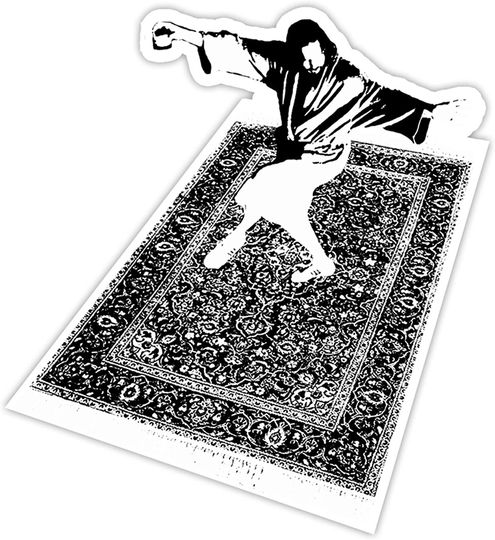 The Big Lebowski Le MEC Et Son Chi Sticker 2"