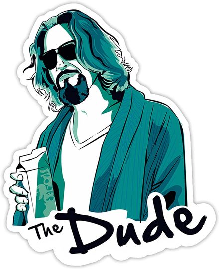The Big Lebowski The Dude Sticker 3"