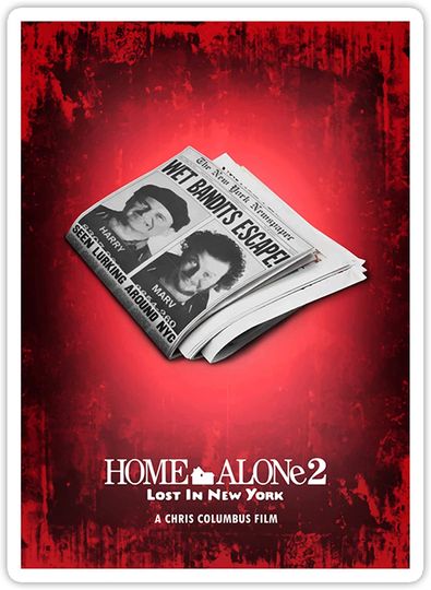 Home Alone Poster Movie Sticker 2"