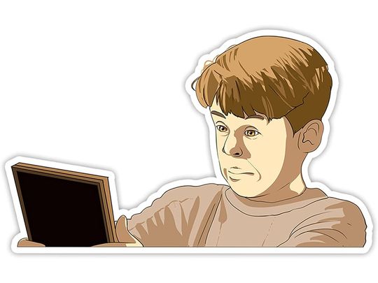 Home Alone Kevin McCallister Buzz, Your Girlfriend. Woof! Sticker 2"