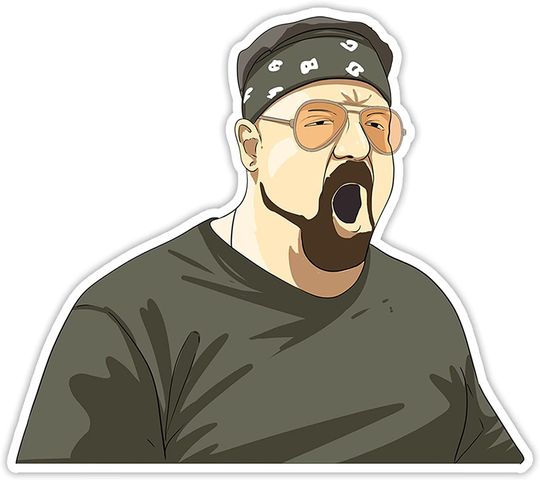The Big Lebowski Walter Sobchak I Don't Roll On Shabbos Sticker 2"