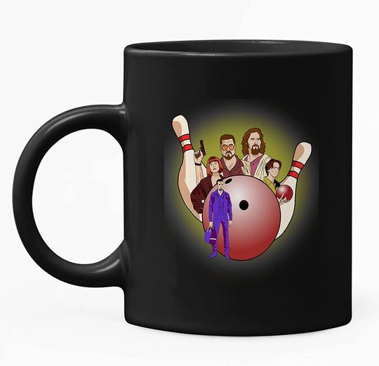 The Big Lebowski Dude Let's Go Bowling Mug 15oz