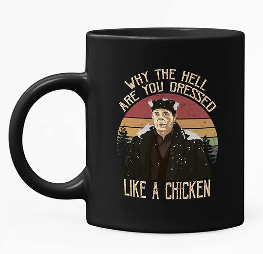 Home Alone Marv Merchants Why The Hell Are You Dressed Like A Chicken Circle Mug 15oz