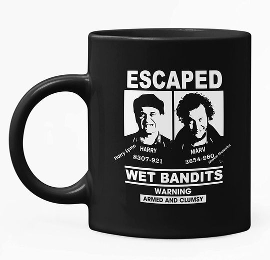 Home Alone Chapp Wet Bandits Masque Facial Harry x Marv Mug 11oz