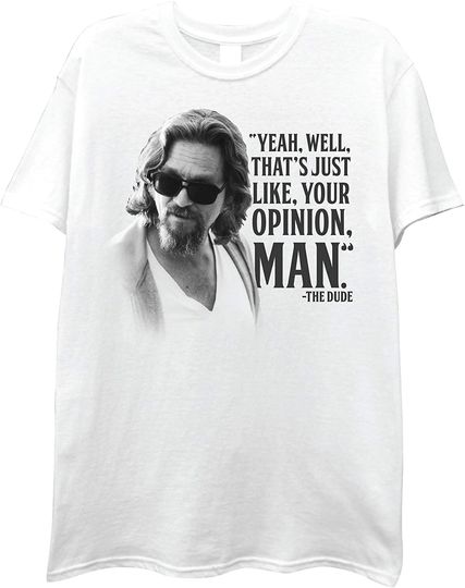 The Big Lebowski Movie Shirt - The Dude Abides Jeff Lebowski Vintage T-Shirt