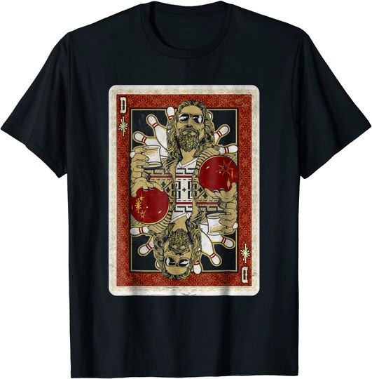 The Big Lebowski The Dude Abides Playing Card T-Shirt