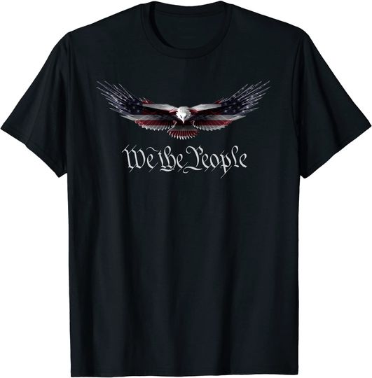 American Patriot Freedom Eagle USA Flag T-Shirt