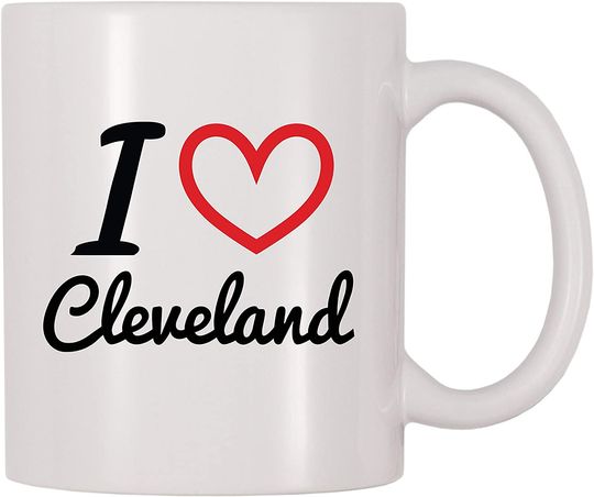 I Love Cleveland Personalized Name Coffee Mug