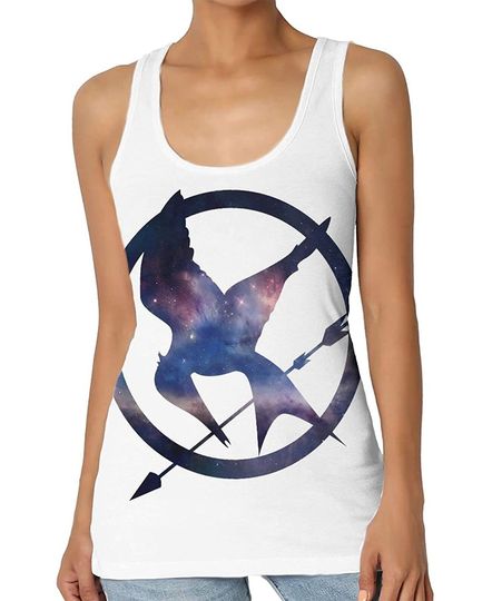 The Hunger Games Mockingjay Logo Tank Top Female Summer Sleeveless Tops Casual Vest