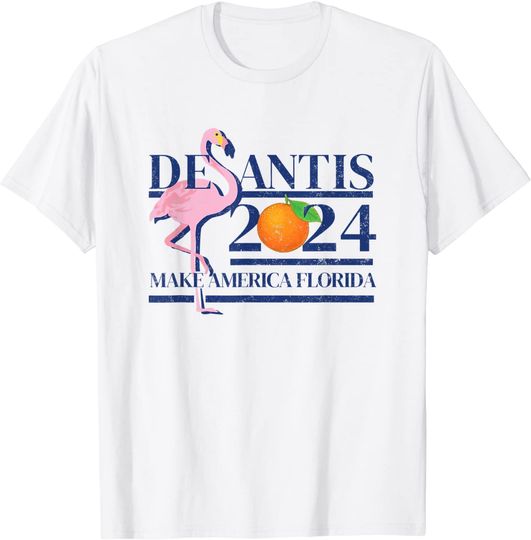 DeSantis 2024 Make America Florida Flamingo Election Tank Top