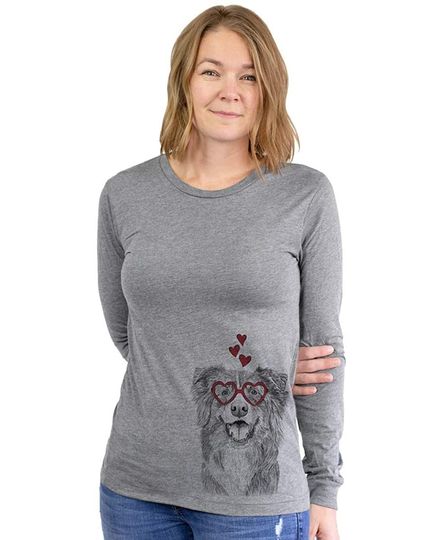 Valentine Aussie Parker The Australian Shepherd Dog Triblend T-Shirt