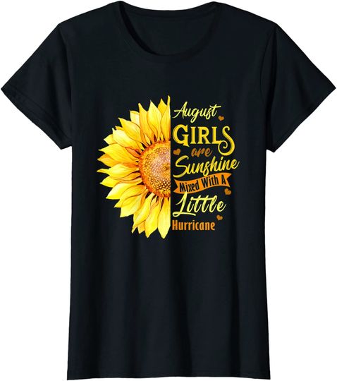 August Girls Are Sunshine Mixed Little Hurricane Long Sleeves