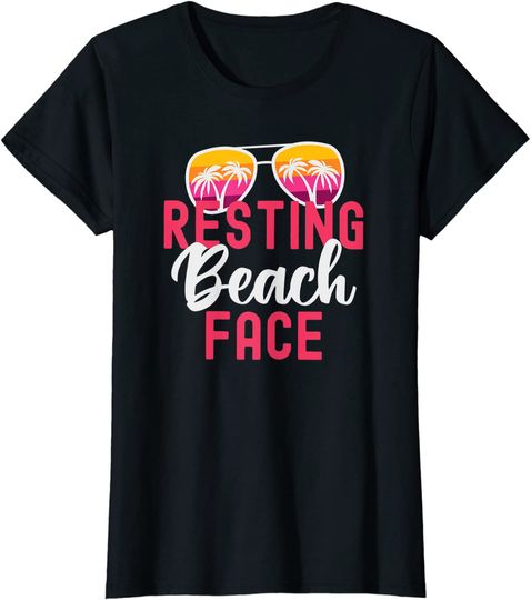Vacation Girls Trip Girls Weekend Resting Beach Face T Shirt