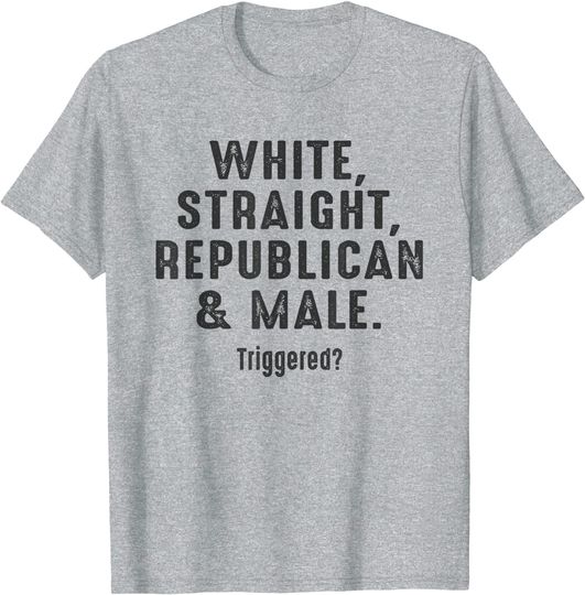 White Straight Republican Male Triggered Tank Top