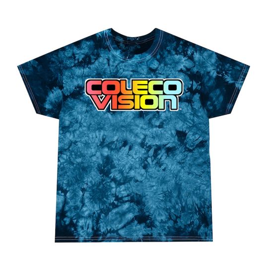 COLECOVISION Vintage Arcade Game Unisex Tie-Dye Tee, Crystal T-shirt