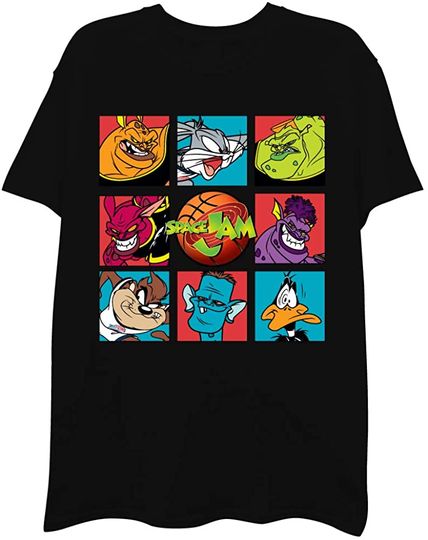 space jam Mens Classic Shirt - Tune Squad Marvin & Bugs Bunny Tee Classic T-Shirt