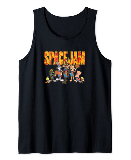 Space Jam: A New Legacy Tune Squad Basketball Logo Fill Tank Top