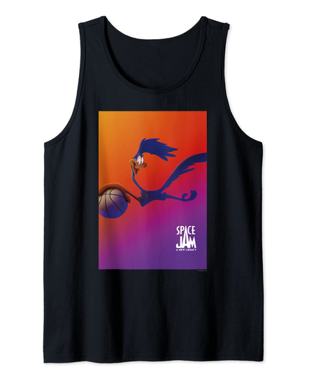 Space Jam: A New Legacy Road Runner With Basketball Poster Tank Top