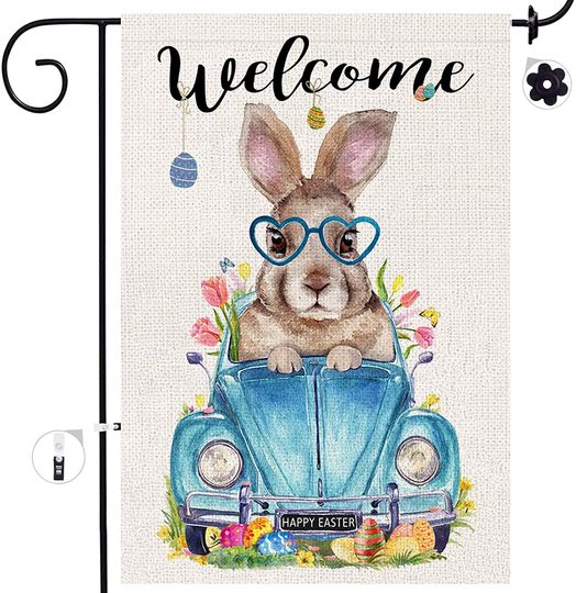 Bonsai Tree Summer Garden Flag Double Sided, Pink Flamingo Hello Summer Vertical Burlap Yard Flags 12 x 18 Prime, Pineapple Lemon Home Lawn Pool Decorations Outdoor