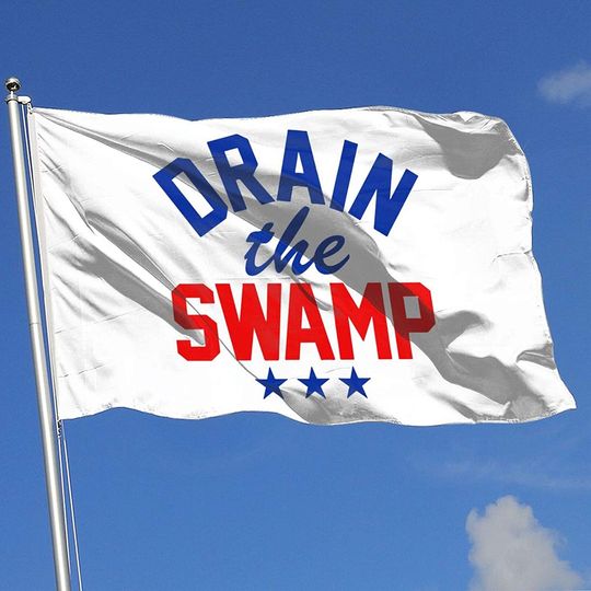 Juhucc Drain The Swamp Flag Garden Flag Banner Decoration Outdoor Flag Home Decoration,Garden Decoration