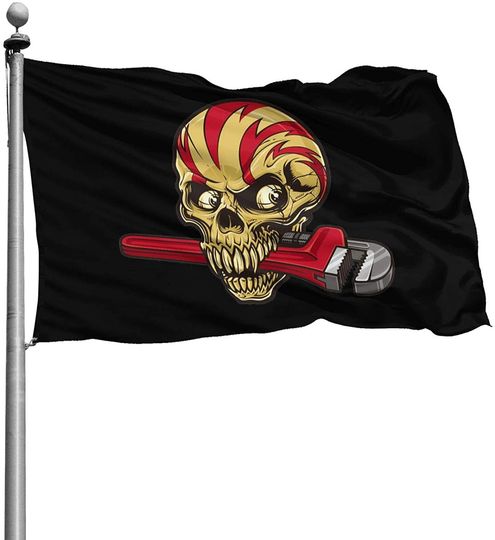 Horror Skull American Flag American Flag Banner Flags Garden Flag Home House Flags Outdoor Flag USA Flag