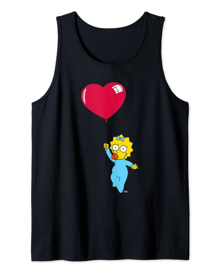 The Simpsons Maggie Heart Balloon Valentine's Day Tank Top