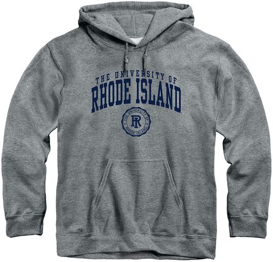 Ivysport Hooded Sweatshirt, Cotton/Poly Blend, Heritage Logo Grey