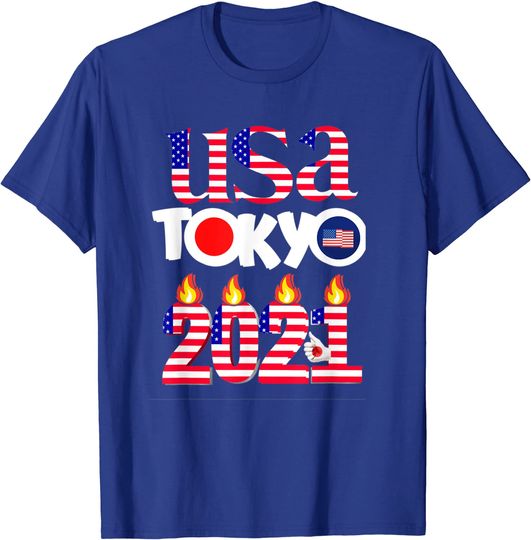 USA Tokyo Japan 2021 America Flag T Shirt