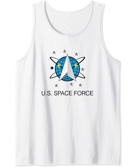 US Space Force USA Trump Military Alien UFO Tank Top