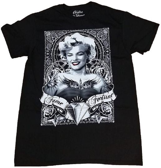 Marilyn Monroe No Regrets Fame & Fortune Licensed Graphic T-Shirt