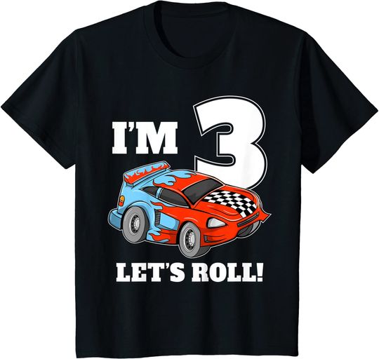 Discover Kids Race Car 3rd Birthday Boy 3 Three Toddler Racing Car Driver Hoodie