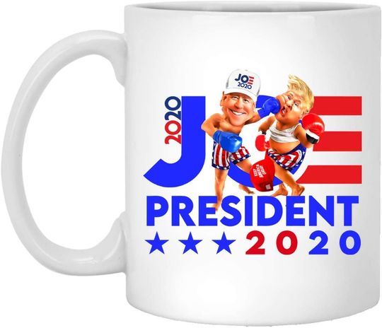 Joe Biden Coffee, Vote Joe Biden For President, Boxing Match Election 2020 Anti Trump Vs Joe Biden Mug