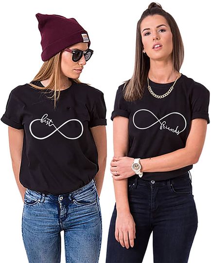 Best Friends T-Shirts for Two Cute Matching BFF Shirts