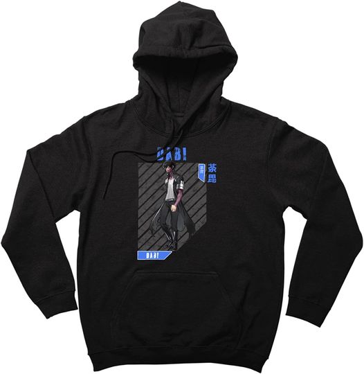 Dabi Hoodie, BNHA Hoodie, Gift For Dabi Lovers, Anime Hoodie Black