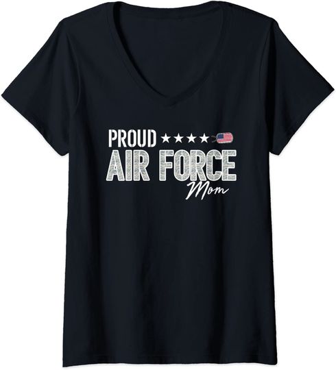 Womens ABU Proud Air Force Mom T Shirt